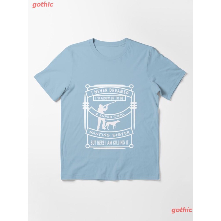 เสื้อแฟชั่นผญ-gothic-เสื้อยืดกีฬา-hunting-t-shirt-gift-for-sister-essential-t-shirt-popular-t-shirts