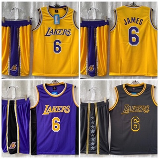 ชุดบาส เสื้อบาส ทีมLakers เบอร์6 พร้อมส่ง