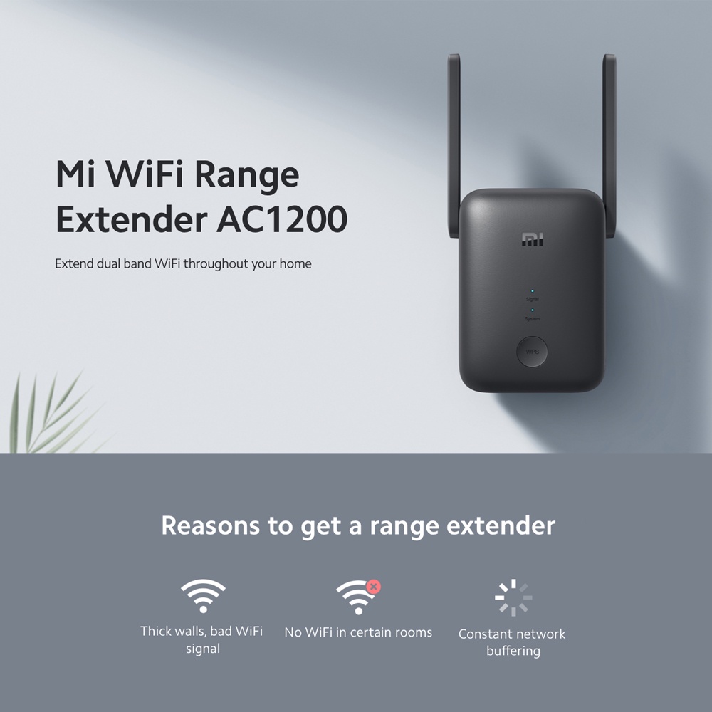 ภาพสินค้าXiaomi Mi WiFi Range Extender AC1200 (Global Version) อุปกรณ์ขยายสัญญาณ WiFi 2.4Ghz และ 5Ghz ประกันศูนย์ไทย 1 ปี จากร้าน plus_commerce บน Shopee ภาพที่ 1