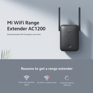 ภาพขนาดย่อของภาพหน้าปกสินค้าXiaomi Mi WiFi Range Extender AC1200 (Global Version) อุปกรณ์ขยายสัญญาณ WiFi 2.4Ghz และ 5Ghz ประกันศูนย์ไทย 1 ปี จากร้าน plus_commerce บน Shopee ภาพที่ 1