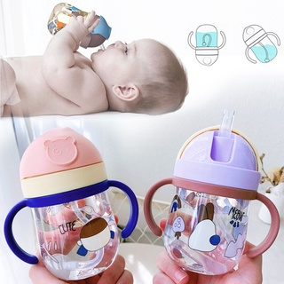 ถ้วยหัดดื่ม​ แก้วน้ำหัดดื่ม​ แก้วน้ำเด็ก​ สำหรับฝึกการดื่มน้ำ​ หลอดป้องกันการสำลัก สำหรับเด็ก 6 เดือน