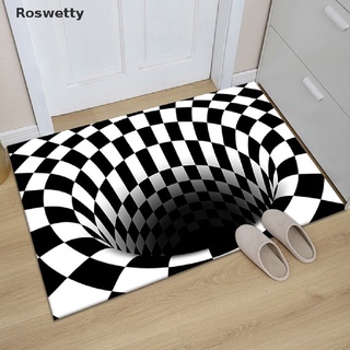 Roswetty 3D Horror Home Carpet Clown Trap Visual Carpet Bedroom Floor Mat Halloween Decor PH
