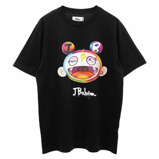 เสื้อเด็กหญิง - J Balvin X Takashi Murakami Kiki เสื้อยืดหน้า Murakami ดอกทานตะวันเสื้อยืดเสื้อยืดส