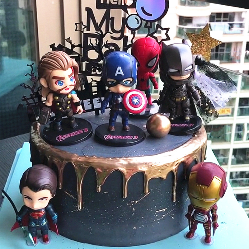 ภาพสินค้าฟิกเกอร์รูปตัวละคร Marvel Avengers สําหรับเด็ก 6 ชิ้น จากร้าน beauty_angel.th บน Shopee ภาพที่ 1