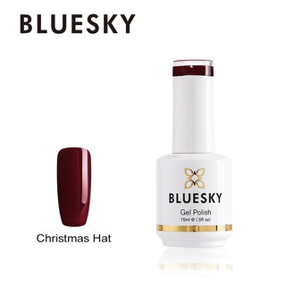 สีเจลBluesky gel polish Christmas-hat สีแดง