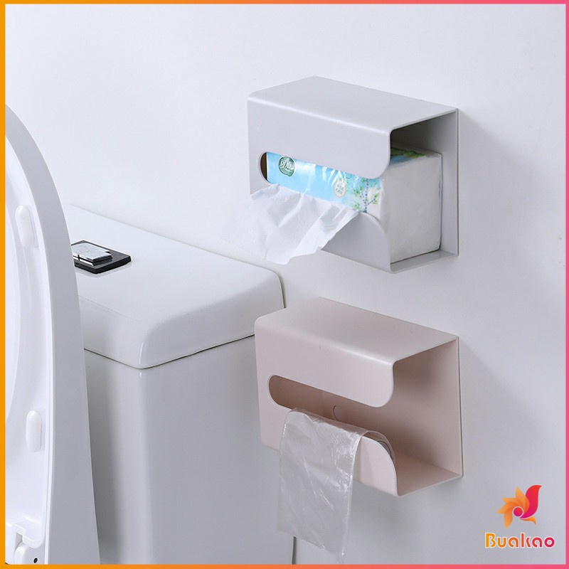 กล่องทิชชู่ติดผนัง-มีแผ่นกาวติดยึดผนัง-ไม่ต้องเจาะผนังwall-mounted-tissue-box