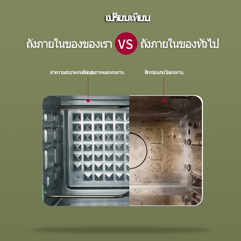 ภาพสินค้าYotex เตาอบ เตาอบไฟฟ้า เตาอบขนม ความจุขนาดใหญ่ 22L กำลังไฟ 1000W เตาอบลมร้อน เตาอบในครัวเรือน เตาอบขนมปั จากร้าน 6u8xjp1cwo บน Shopee ภาพที่ 8