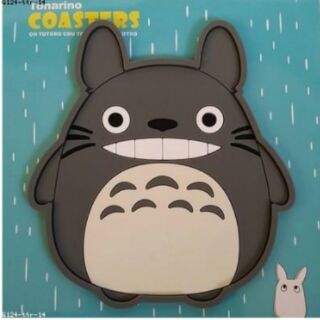 จานรองแก้ว ซีรีโคน ลาย โตโตโร่ (Totoro) ขนาดเส้นผ่าศูนย์กลาง 4 นิ้ว