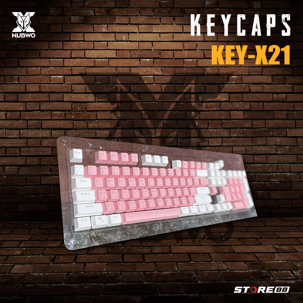 ภาพหน้าปกสินค้าNUBWO X21 / X33 คีย์แคป  Keycaps Thai/Eng 104ปุ่ม Mechanical Keyboard ปุ่มคีย์บอร์ด ปุ่มแต่งคีย์บอร์ด จากร้าน gad777.store บน Shopee