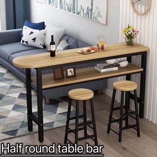 Double-Layer Bar Table Room เคาน์เตอร์บาร์ของใช้ในครัวเรือนโต๊ะ Wall Coffee โต๊ะรับประทานอาหารและเก้าอี้ 2 ตัว