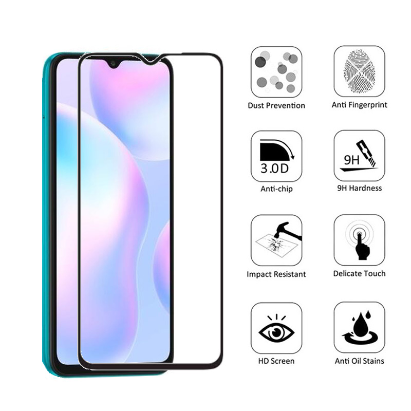 ฟิล์มกระจก-redmi-9c-ความคุ้มครองเต็มรูปแบบกระจกนิรภัยป้องกันหน้าจอและตัวป้องกันเลนส์กล้อง-xiaomi-redmi-9a-8a-note-9s-9-8-7-k30-pro