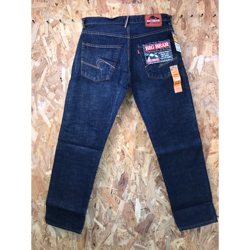 กางเกง-bigbear-jeans-ทรงกระบอกเล็ก-ผ้าด้านริมแดง-รหัสสินค้า-011014101001