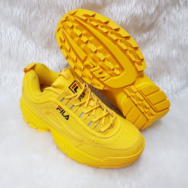 sun yellow fila disruptor ii