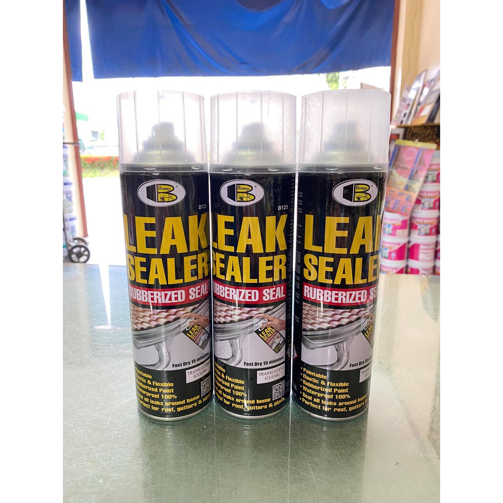 bosny-สเปรย์อุดรูรั่ว-leak-sealer-กันรั่วอุดรอยรั่ว-รอยแตกร้าว-ป้องกันน้ำรั่วซึม-ซ่อมหลังคา-รางน้ำ-ผนัง-รอยต่อต่างๆ