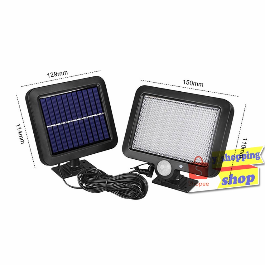 ภาพหน้าปกสินค้าSolar light Motion sensor 56LED ไฟติดผนังโซล่าเซลล์พลังงานแสงอาทิตย์ * จากร้าน y_shopping บน Shopee
