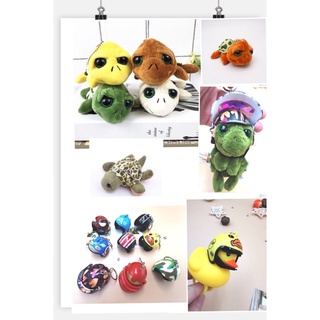 🔥7 colors！🐶🦆🐢🐱พวงกุญแจเต้า➕หมาร้องมีไฟ➕เป็ดร้องมีไฟ➕หมวก➕ แมวชีส Boll turtle/Dog/Duck keychain WG
