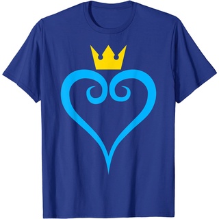เสื้อยืดโอเวอร์ไซส์เสื้อยืดลําลอง แขนสั้น พิมพ์ลาย Disney Kingdom Hearts Heart Symbol สไตล์เกาหลี คุณภาพสูงS-3XL