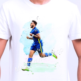 เสื้อยืดสกรีนลาย รีซ เจมส์ เชลซี Reece James Chelsea ภาพวาดนักฟุตบอล