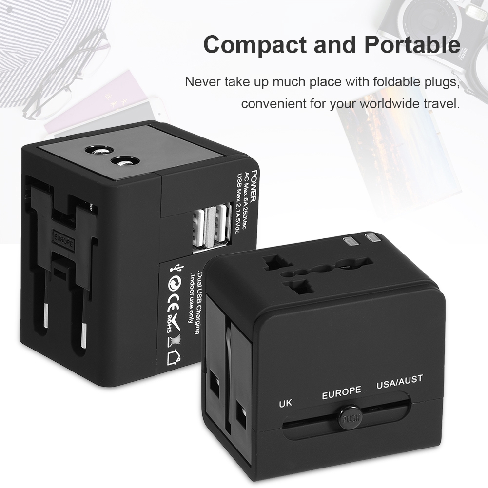 ถูกสุดๆ-หัวแปลงปลั๊กไฟ-universal-travel-adapter-2-usb-port