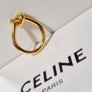 สินค้า แหวน Knot ซีรีน [มีปั๊ม] สีทอง สแตนเลสเคลือบทอง 18K งานพรีเมี่ยม 1:1⚡#ต่างหู #ต่างหูแบรนด์#earing #สร้อยคอ #แหวน #ring