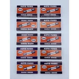 ฟิวส์แก้ว(30 mm) 0.5A,1A,2A,3A,5A,10A,15A,20A,25A,30A  AUTO FUSES EAGLE SERIES (แพ็ค 10 ตัว)