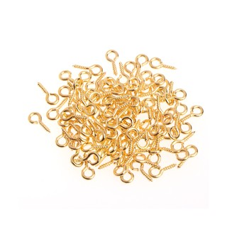 ♥100 Pcs Jewelry Screw Claw Golden Silver Accessories DIY Mini Eye Pins Bolt Bai