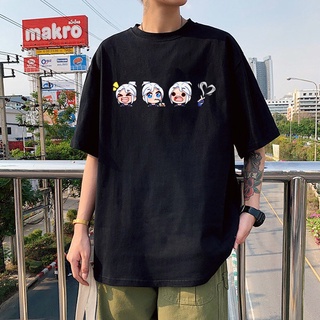 เสื้อยืด ผ้าฝ้าย พิมพ์ลายอนิเมะ Jett Chibi แฟชั่นฤดูร้อน สไตล์ฮาราจูกุ สําหรับผู้ชาย