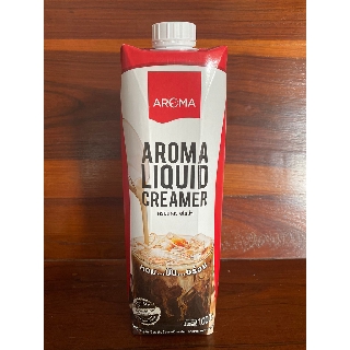 Aroma ครีมเหลวอโรม่า (ครีมเทียมข้นจืด ชนิดพร่องมันเนย) กล่องปริมาตร 1,000 มิลลิลิตร