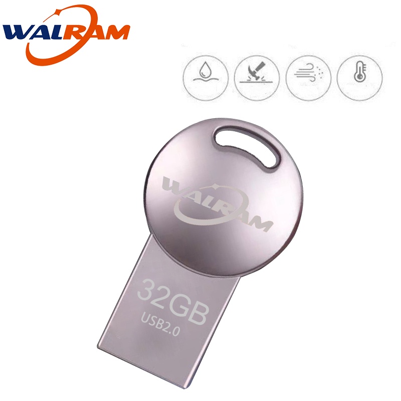ภาพสินค้าWalram USB2.0 แฟลชไดรฟ์ความเร็วสูงทรงกลมยาว U Disk 16gb 32gb 64gb ความจุขนาดใหญ่ จากร้าน walram.th บน Shopee ภาพที่ 2