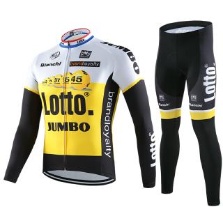 สินค้า Men\'s Long Sleeve Cycling Jersey Bike Shirt MTB Long Padded Pant