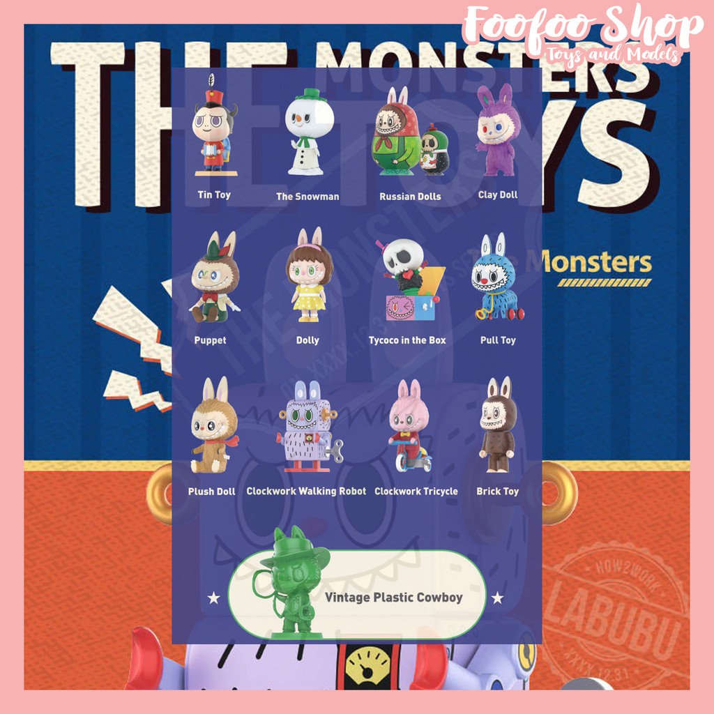 Labubu The Monster Toys POPMART How2work Blind Box