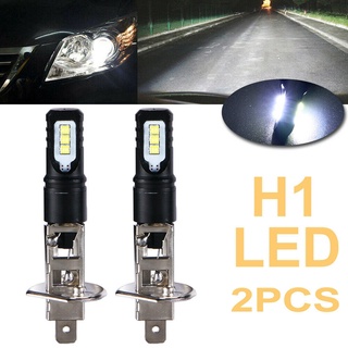 2X H1 6000K Super Bright 6000Lm Drl ไฟ Led ไฟหน้าสีขาวสําหรับติดด้านหน้ารถยนต์