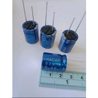 15F 2.5V(15ล้านไมโคร) Super Capacitor elna สีฟ้า(แพ็ค5ตัว)ซุปเปอร์แคป 16x21mm แท้ใหม่แกะกล่อง C15ล้านไมโคร ซุปเปอร์คาปา