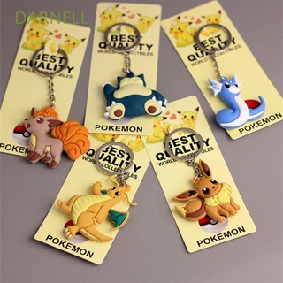 Darnell พวงกุญแจ PVC จี้การ์ตูนอนิเมะ Pokemon Charizard Dragonair Vulpix Eevee Snorlax สไตล์ญี่ปุ่น สําหรับห้อยกระเป๋าเป้สะพายหลัง