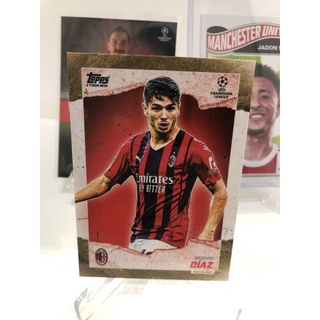 2021-22 Topps Gold X Tyson Beck UEFA Champions League Soccer Cards AC Milan