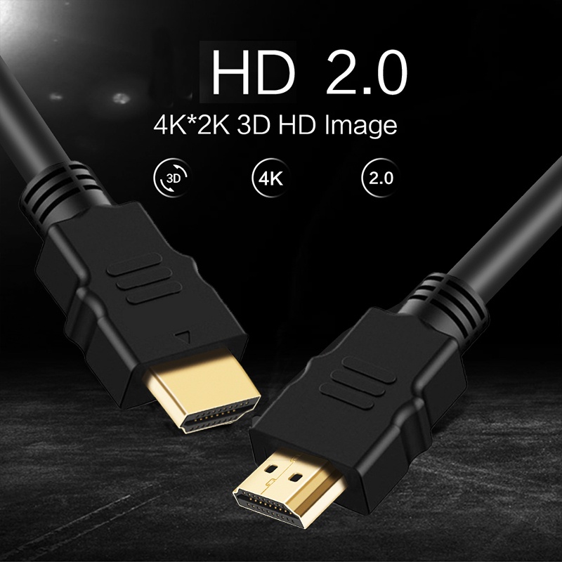 รูปภาพของสายถักHD to HD Version 2.0 Cable สายHD ทีวีต่อเข้าคอม รองรับความละเอียดสูงสุดที่4K พร้อมขั้วต่อเกรดพรีเมี่ยมลองเช็คราคา