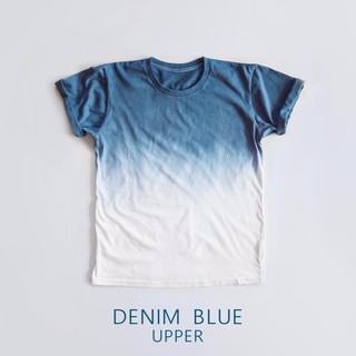 ภาพหน้าปกสินค้าUNISEX / Dip Dye Handmade Ombre-Tshirt - Denim Blue [Upper] ซึ่งคุณอาจชอบสินค้านี้