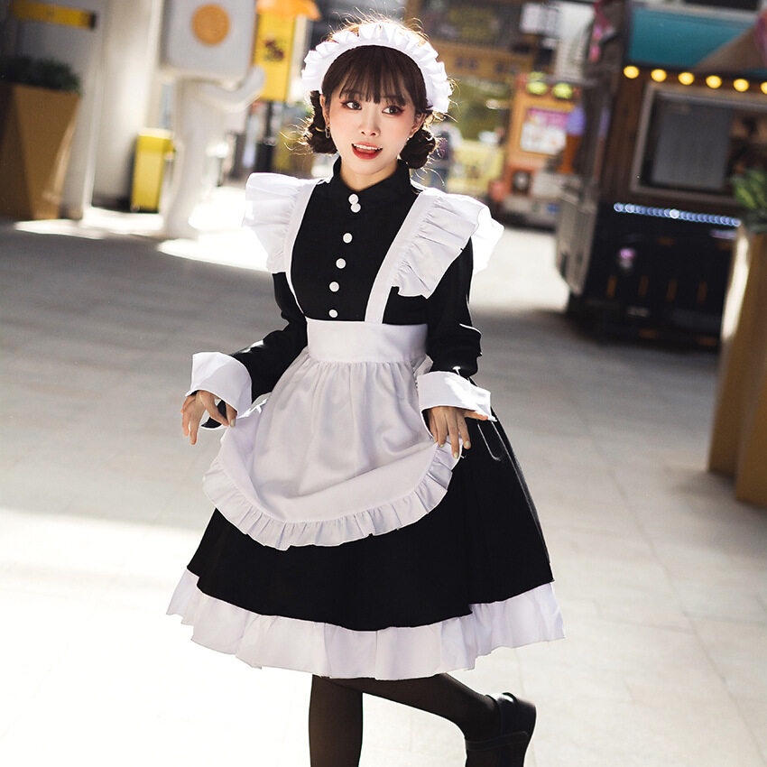 lxyh-coser-king-japanese-gothic-lolita-cosplay-costume-princess-dress-girl-maid-เครื่องแต่งกายคอสเพลย์-การ์ตูนอะนิเมะ