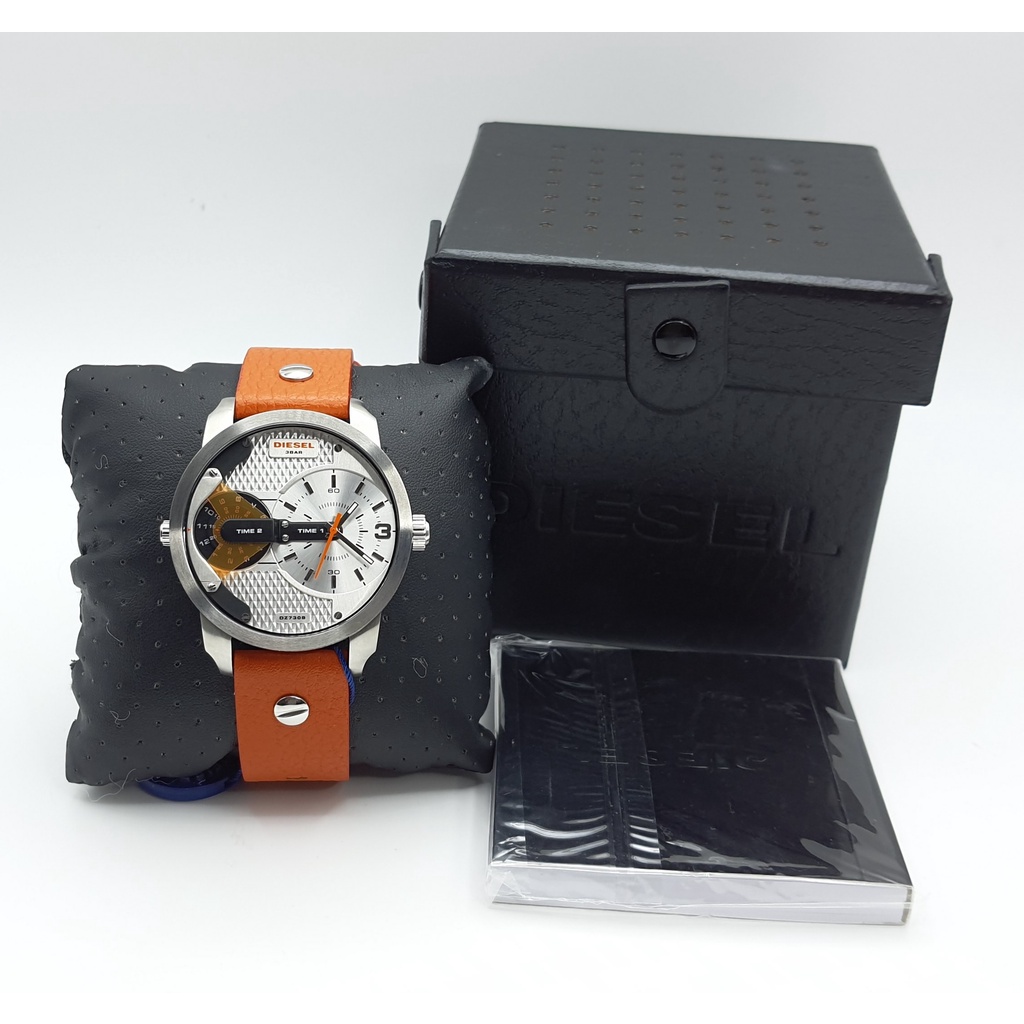 DIESEL MEN S DZ7309 MINI DADDY 46 MM QUARTZ 2 TIME ZONE Shopee Thailand