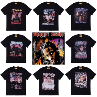 เสื้อยืด พิมพ์ลาย Travis Scott Eminem LiL Peep Xxtentacion Tupac 2pac Asap Rocky Jay-z สไตล์ฮิปฮอป สําหรับผู้ชาย