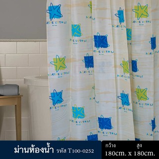 ภาพหน้าปกสินค้าม่านห้องน้ำ หนาพิเศษ ขนาด180 x 180 cm ลาย Shiny ที่เกี่ยวข้อง