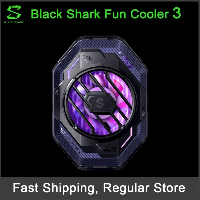 black-shark-funcooler-3-pro-พร้อมไฟ-rgb-พัดลมระบายความร้อน-รองรับ-app-ควบคุม-ice-dock-สําหรับ-android-ios-black-shark-4-3-pro-2-pro-fun-cooler-phone-cooler-liquid-coolinger
