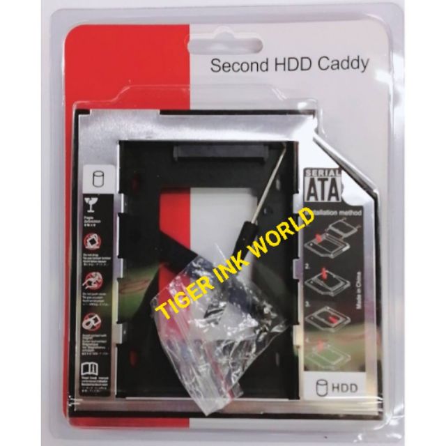 ภาพหน้าปกสินค้าถาดแปลง DVD ใส่ Hardisk 2.5 2nd 9.5mm Ssd Hd SATA Hard Disk Drive HDD Caddy Adapter Bay F จากร้าน worrawut_2651 บน Shopee
