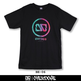 เสื้อยืดคอกลม Overdose T-shirt เสื้อยืดคอกลม สีดำ รหัส BE-06(โอเวอโดส)