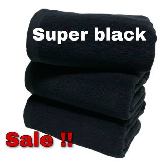 สินค้า ผ้าเช็ดตัว สีดำ super black สีดำเข้ม