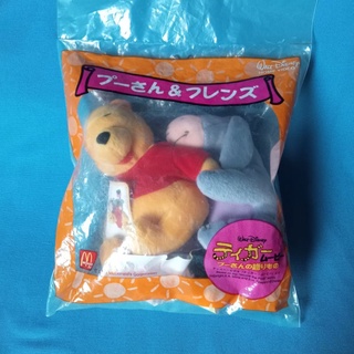 ตุ๊กตา​ Winnie the Pooh & Eeyore หมีพูห์​ &​ อียอร์ งานแมคโดนัลด์ญี่ปุ่น​