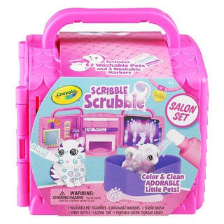 ชุดระบายสีและอาบน้ำสัตว์เลี้ยง CRAYOLA SCRIBBLE SCRUBBIES SALON SET งานศิลปะ อุปกรณ์เครื่องเขียน ผลิตภัณฑ์และของใช้ภายใน