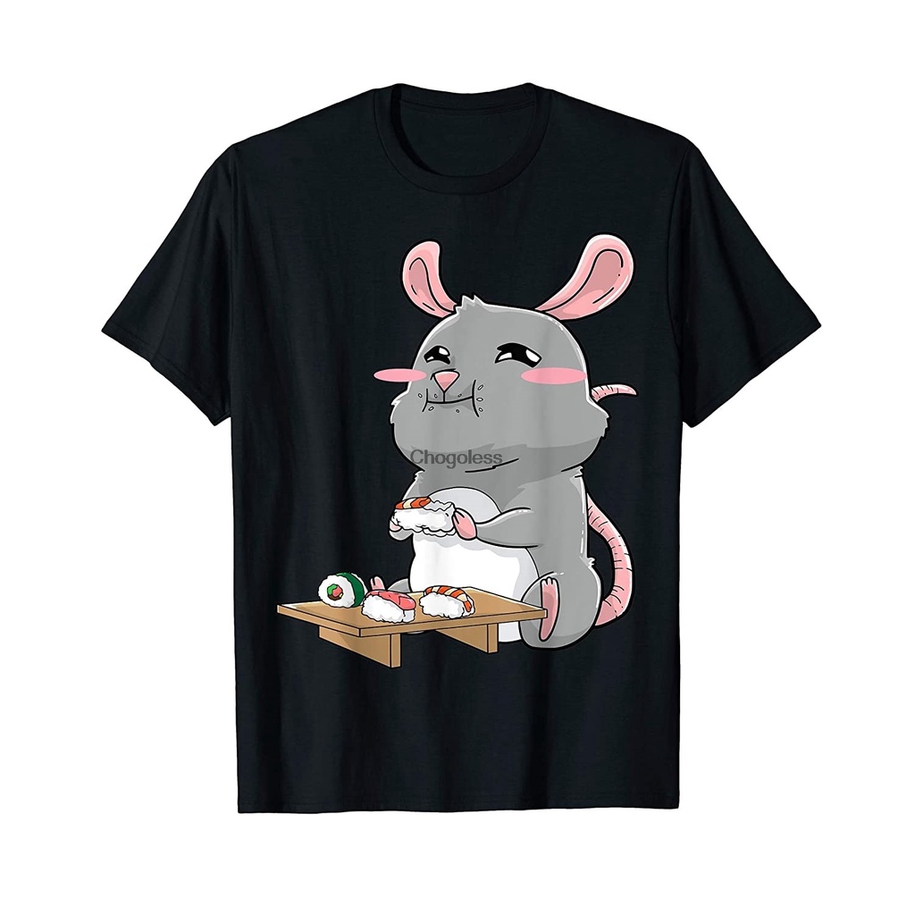 เสื้อยืด-คอกลม-ผ้าฝ้าย-แบบนิ่ม-ระบายอากาศได้ดี-ลายการ์ตูนหนู-ซูชิน่ารัก-เหมาะกับของขวัญวันเกิดสามารถปรับแต่งได้
