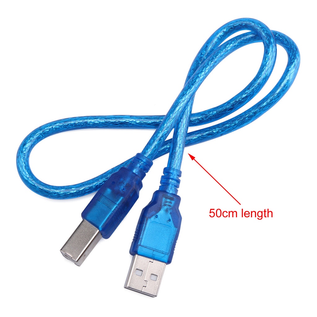 USB Cable Type B USB Type B Arduino Uno Mega 50cm 