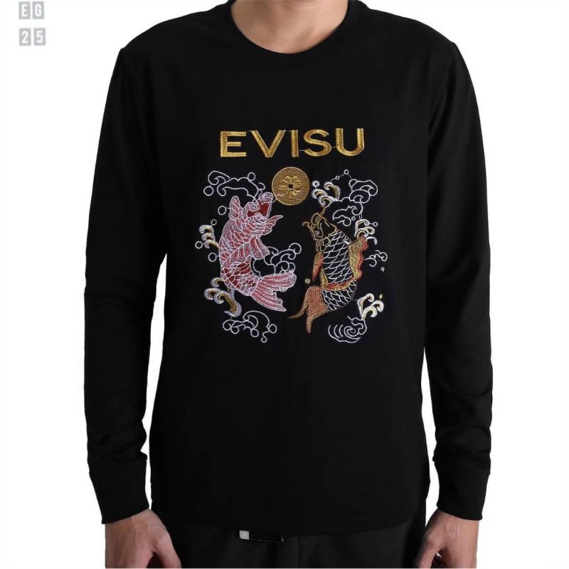 เสื้อยืด-คอกลมแขนยาว-evisu